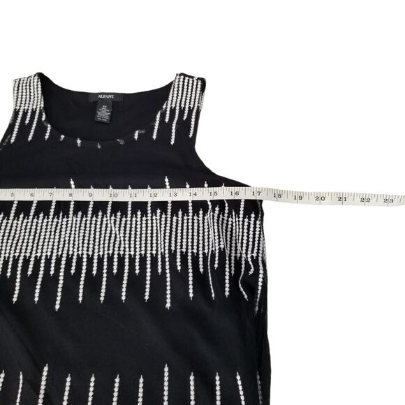 NWT Alfani Deep Black Dressy Tank Top Size XS - Picture 6 of 7